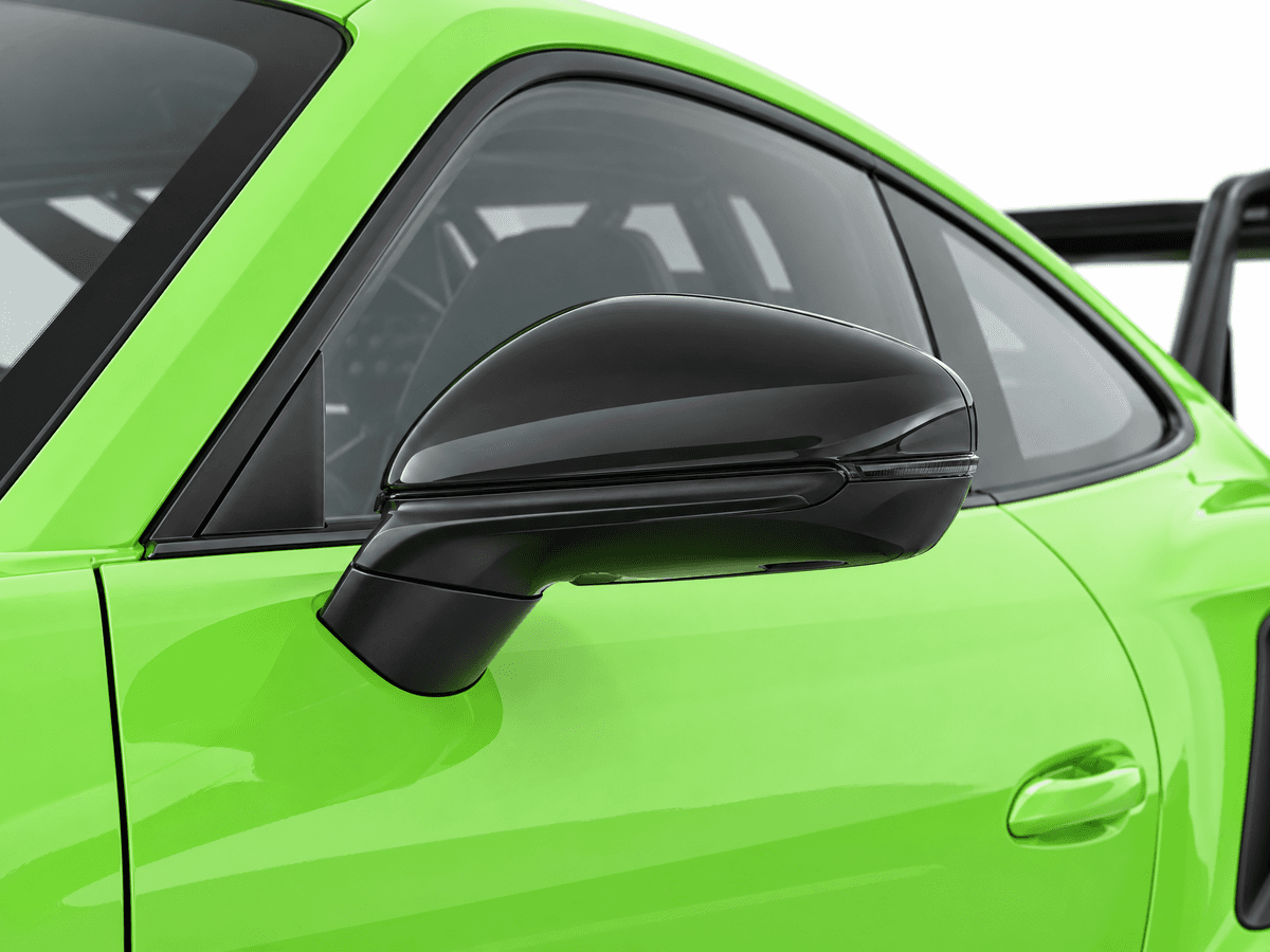 Mirror caps on the car