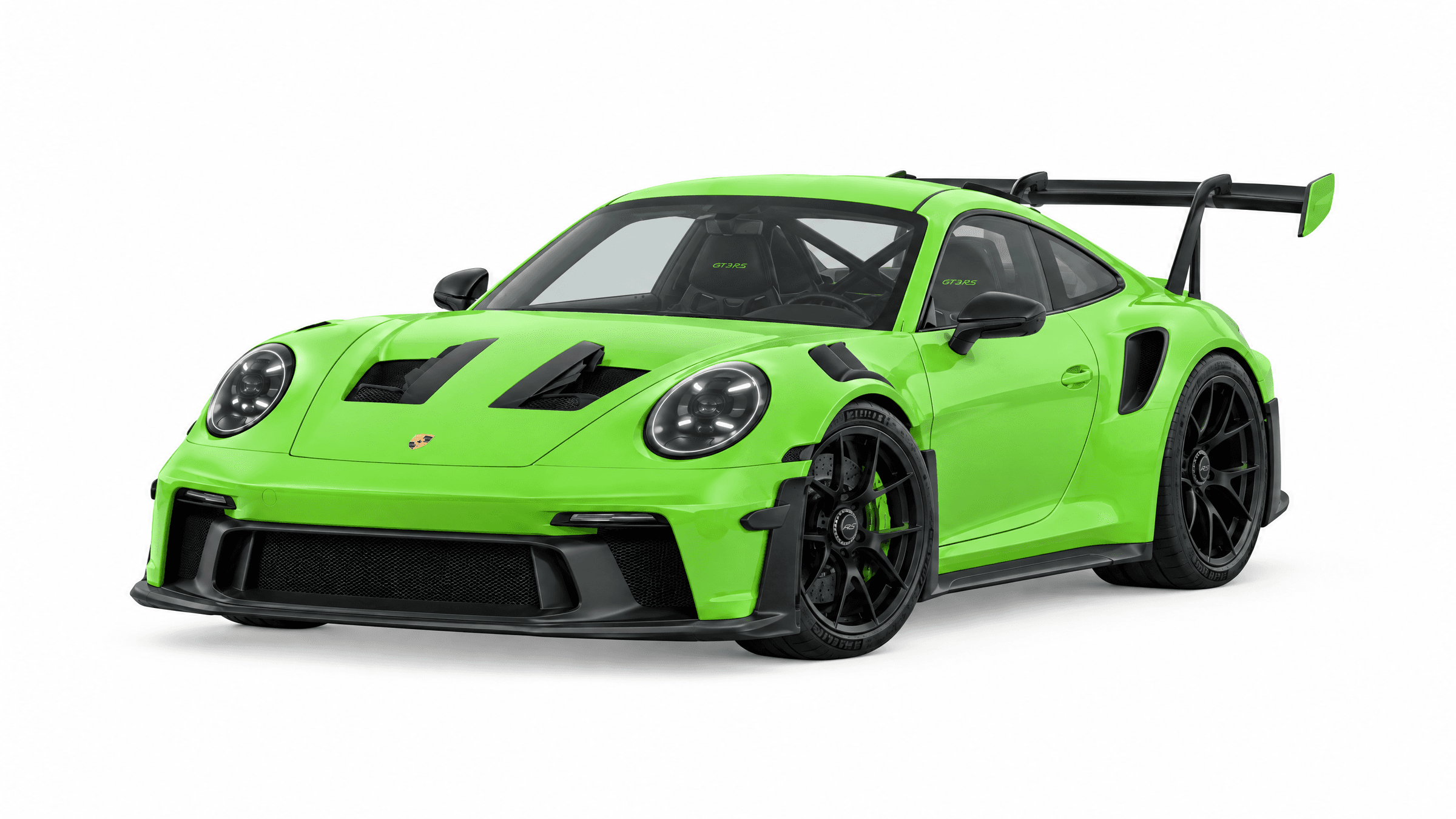 The car, with every area that is up for auction marked